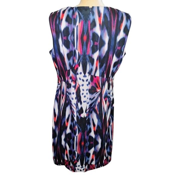 Calvin Klein Sheath Dress Sleeveless Tie Dye Size 14 - Picture 3 of 13